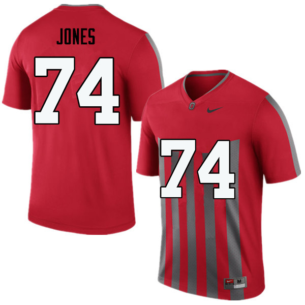 Men Ohio State Buckeyes #74 Jamarco Jones College Football Jerseys Game-Throwback